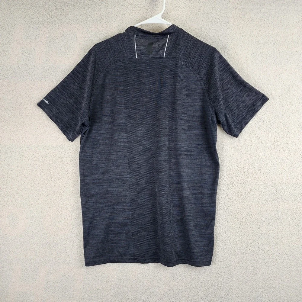 Vivint Polo Performance Shirt Space Dye Grey Mens L Smart Home‎ workwear